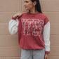 Utah Owens Oversized Outline Colorblock Crew
