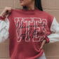 Utah Owens Oversized Outline Colorblock Crew