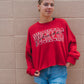 Nebraska Owen Oversized Cropped Crew