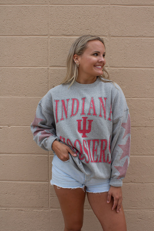 Indiana Wynn Star Sleeve Oversized Crew