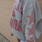 Indiana Wynn Star Sleeve Oversized Crew