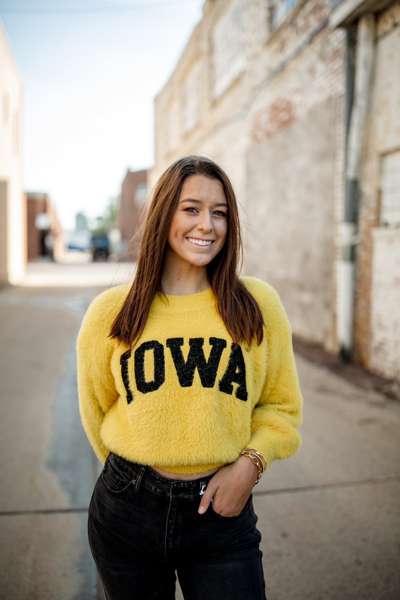 Iowa Eyelash Sweater