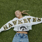 Iowa Phipps Split Sleeve Cropped Crew