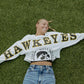 Iowa Phipps Split Sleeve Cropped Crew