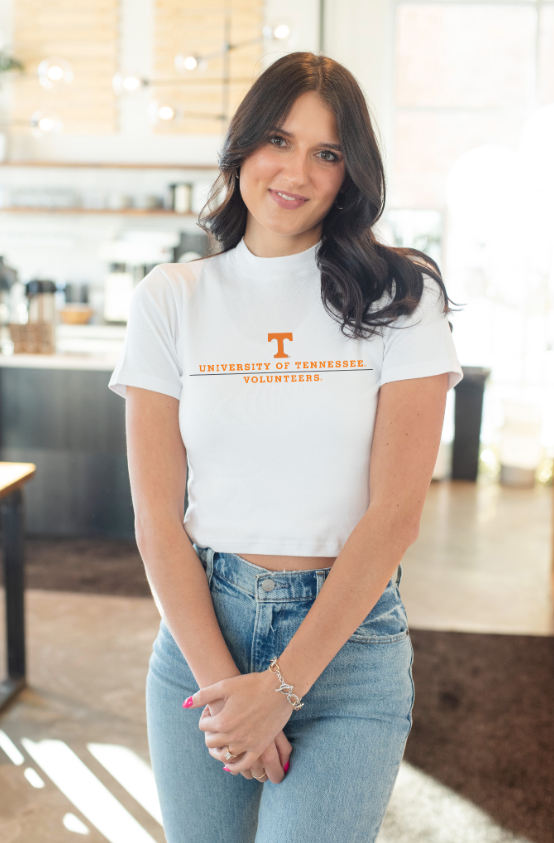 Tennessee Eddy Embroidered Logo Baby Tee