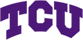 Purple 'TCU' logo on a white background
