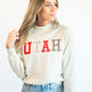 Utah Texas Embroidery Cropped Mockneck