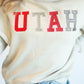 Utah Texas Embroidery Cropped Mockneck