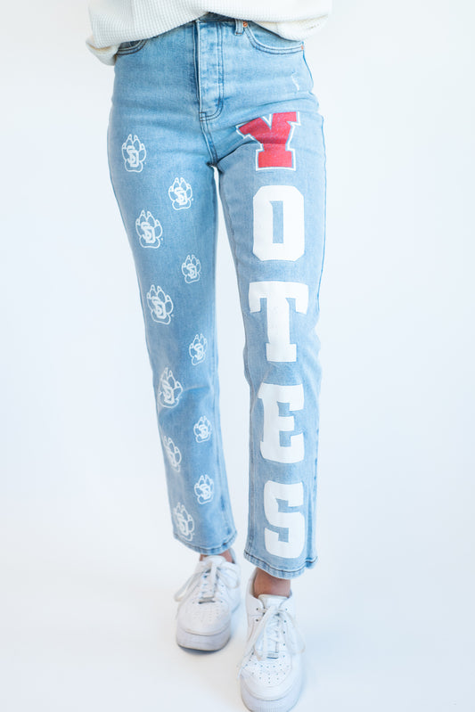 USD Printed Denim Jeans