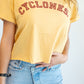ISU Velvet Elvis Cropped Cuffed Tee