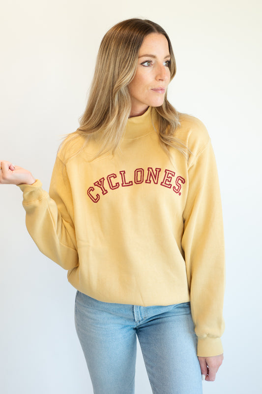 ISU Velvet Elvis Oversized Mockneck