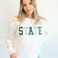 Michigan State Texas Embroidery Fleece Crew