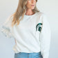 Michigan State Brees Sleeve Women's Fleece Crew
