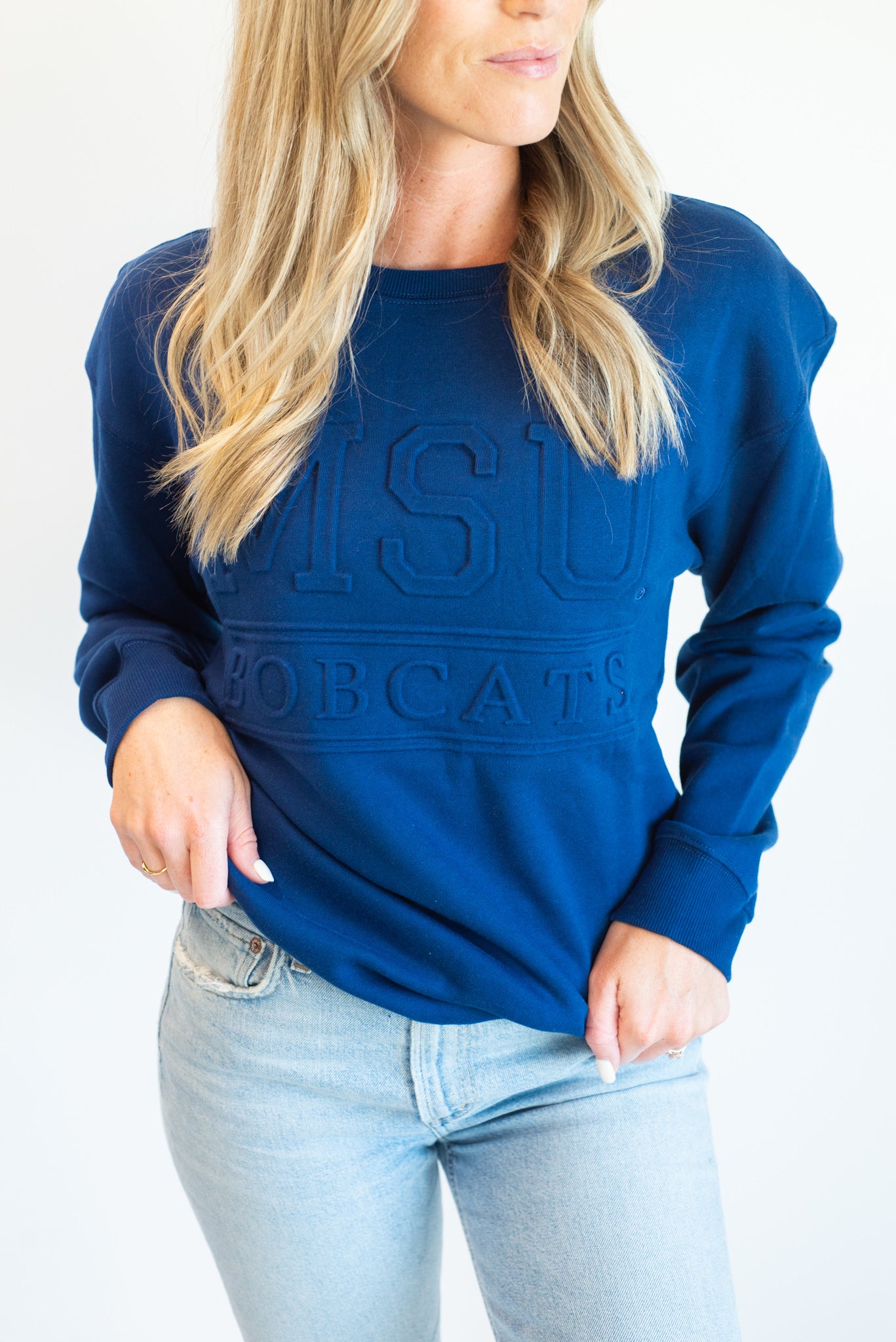 Montana State College Lines Fleece Crew