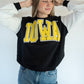 Iowa Varsity Puff Print Crew