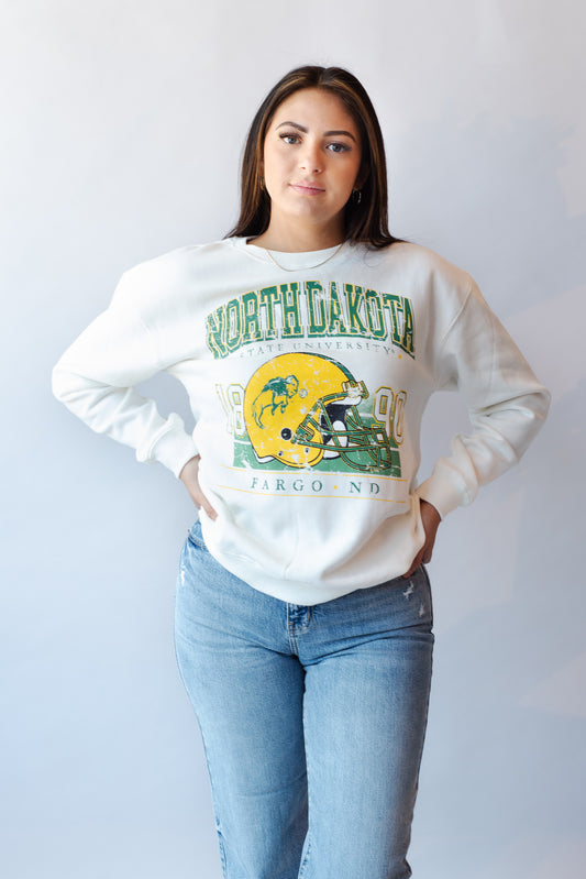 NDSU Muncie Hippie Helmet Fleece Crew