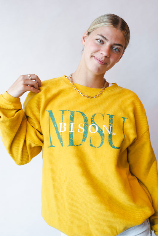 NDSU Brooks Block Corded Crew